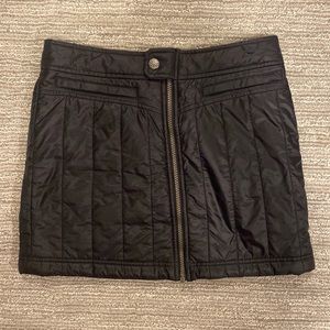 Athlete insulated zip down skirt